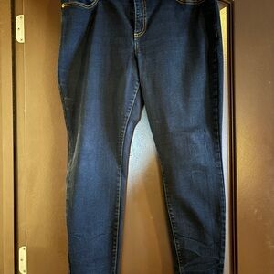 Women's Skinny Jeans - Dark Blue